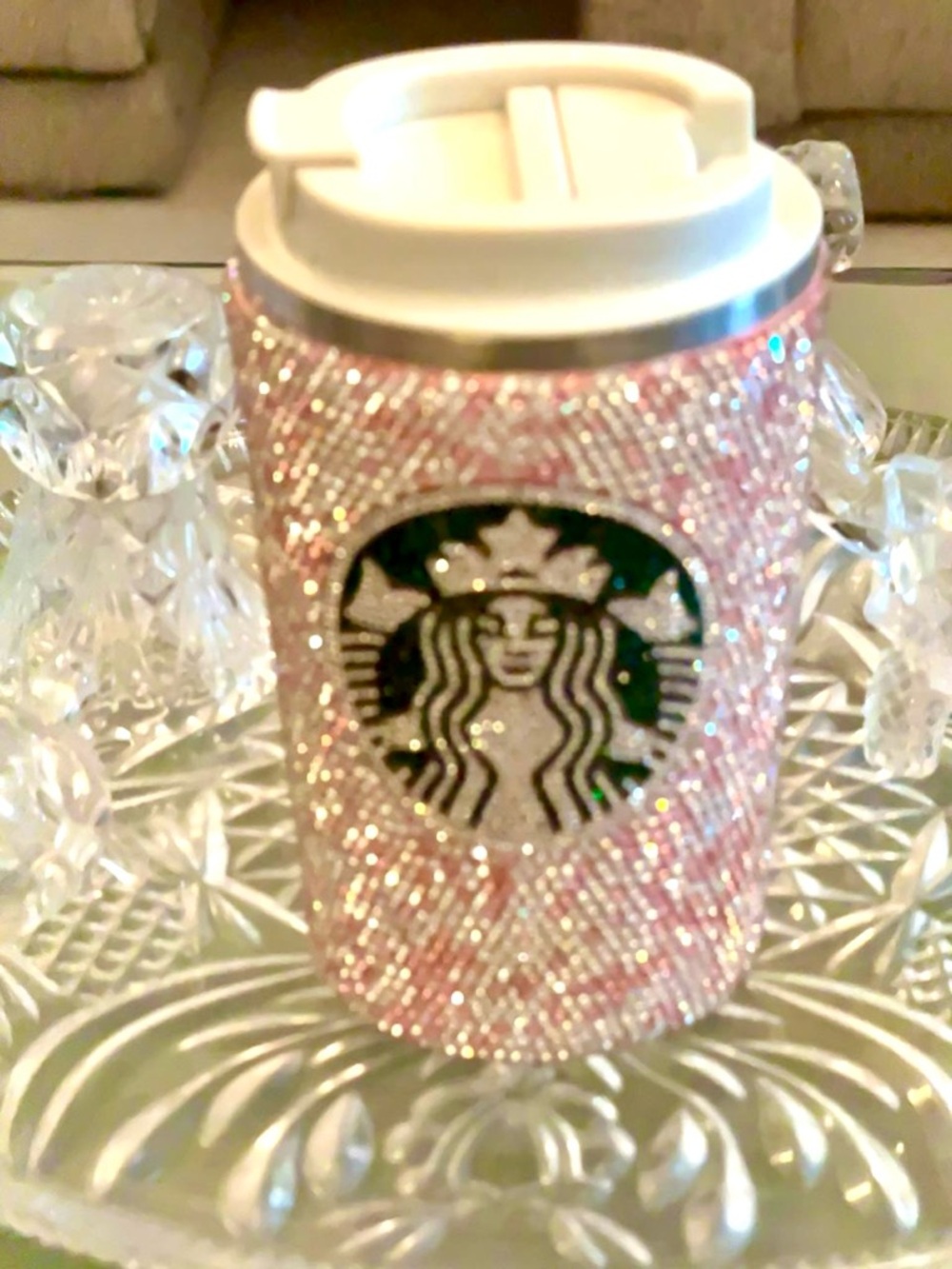 Stunning Rhinestone Encrusted Crystal Temperature Control CouturMug - - Picture 10 of 10